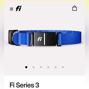 FI Series 3 Dog Collars - 2 sets - Blue/Large